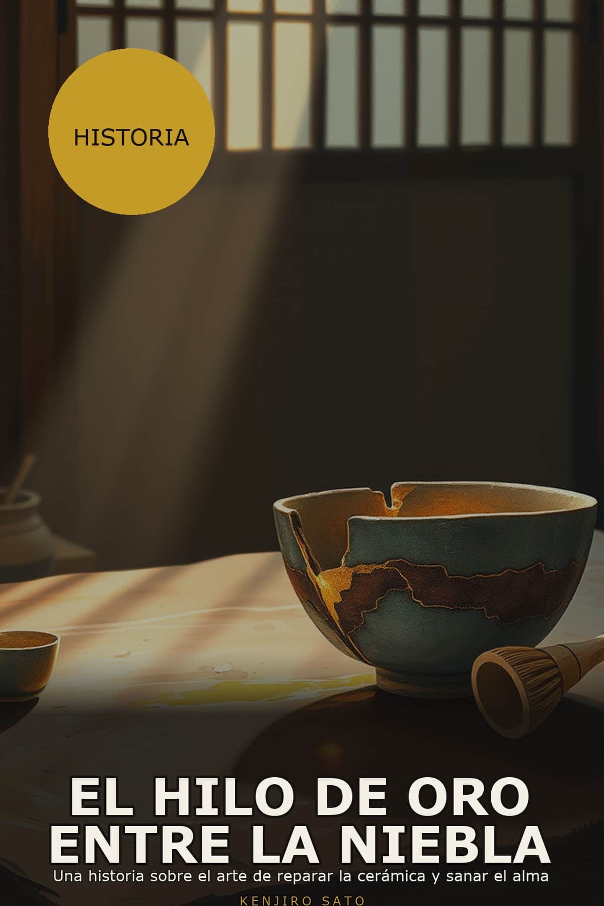 Portada de El Hilo de Oro entre la Niebla, filosofía del kintsugi