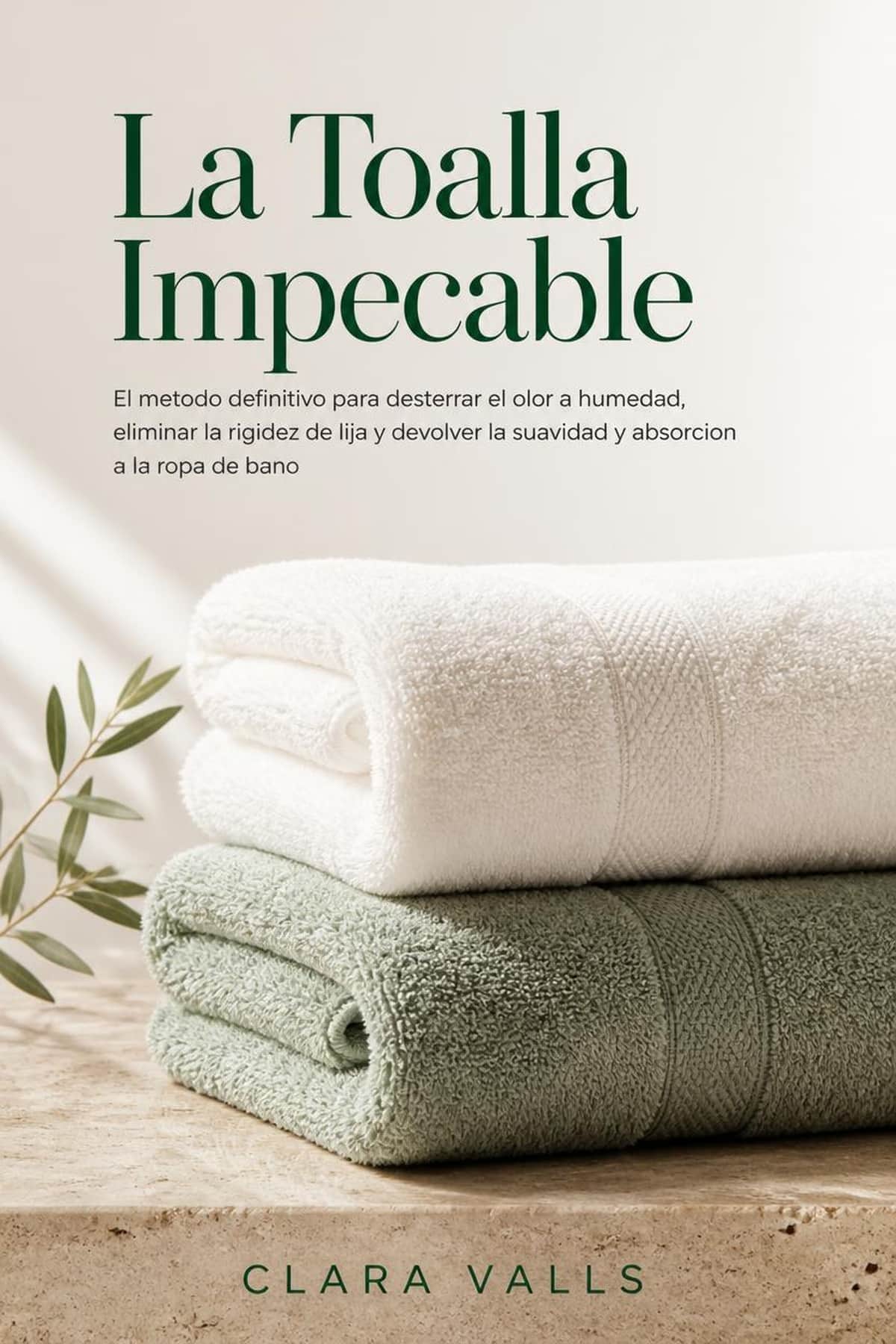 Portada de Cómo Quitar el Olor a Humedad de las Toallas, manual sobre cuidado textil en el hogar, quitar olor a humedad toallas