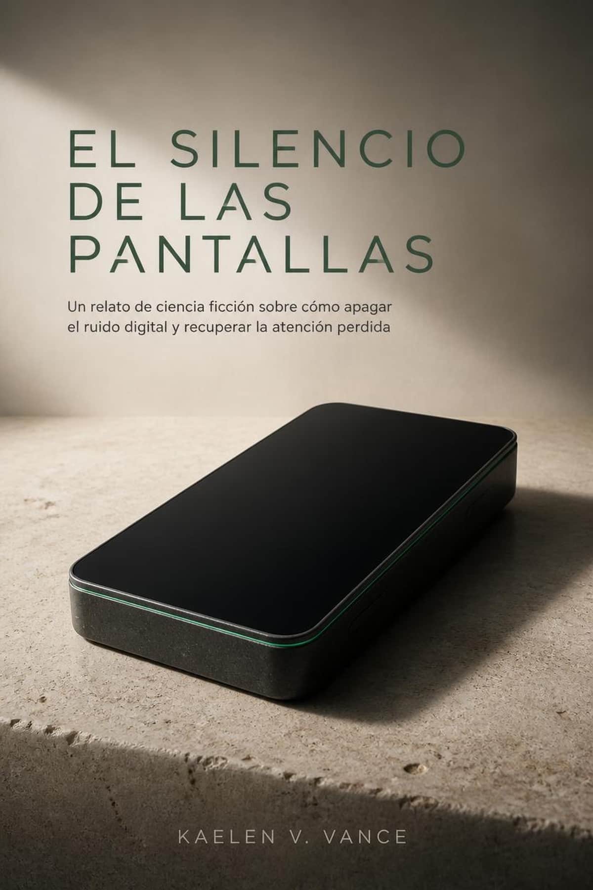 Portada de El Silencio de las Pantallas, novela sobre desconexión digital