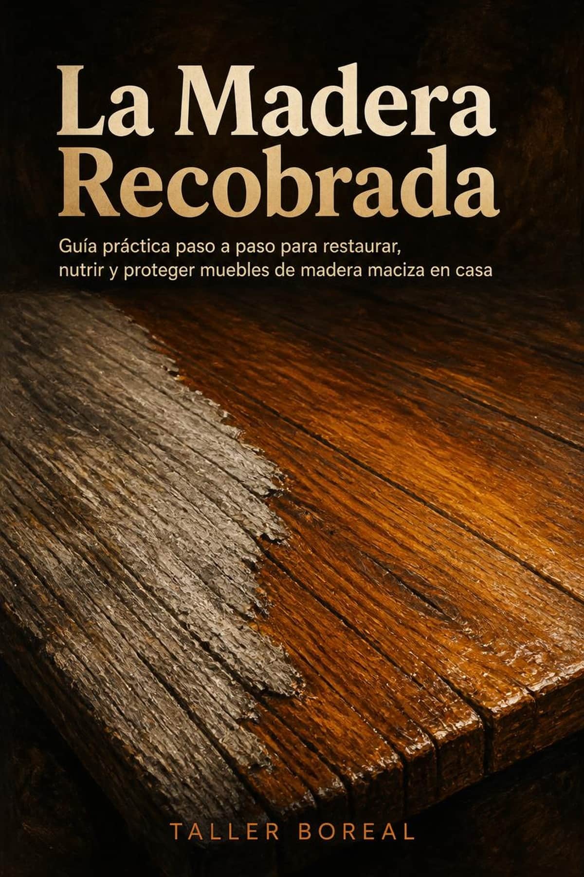 Portada de La Madera Recobrada, guía práctica sobre restauración de muebles de madera