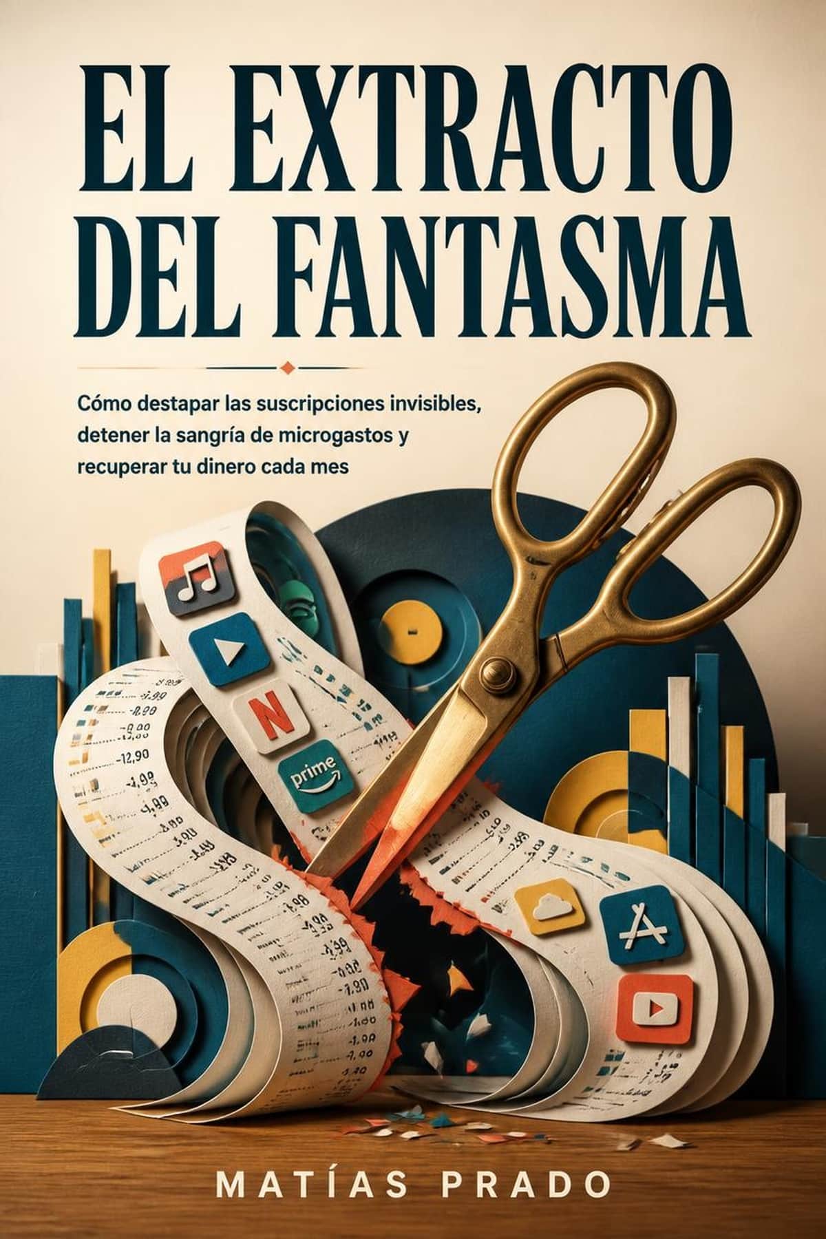 Portada de El Extracto del Fantasma, novela corta con guía sobre cancelar suscripciones olvidadas