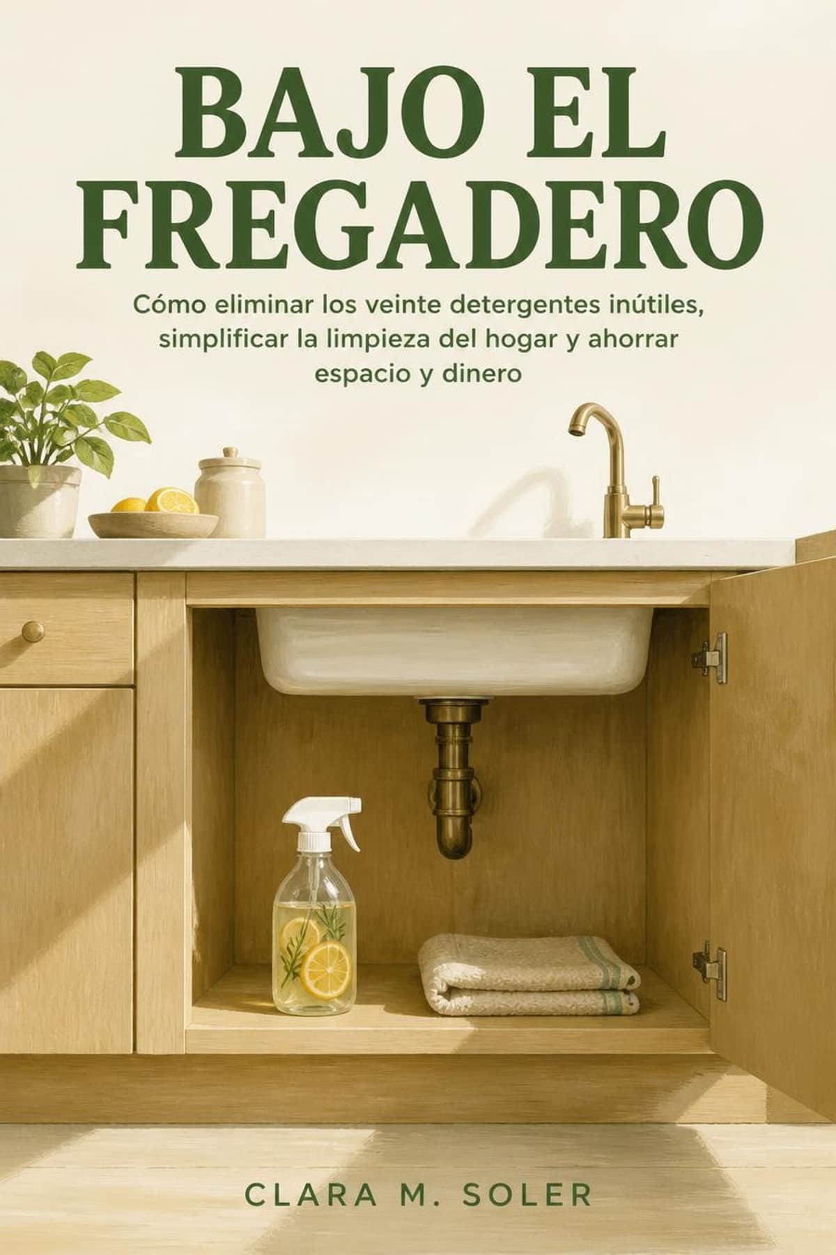 Portada de Bajo el Fregadero, guía práctica sobre limpieza ecologica del hogar