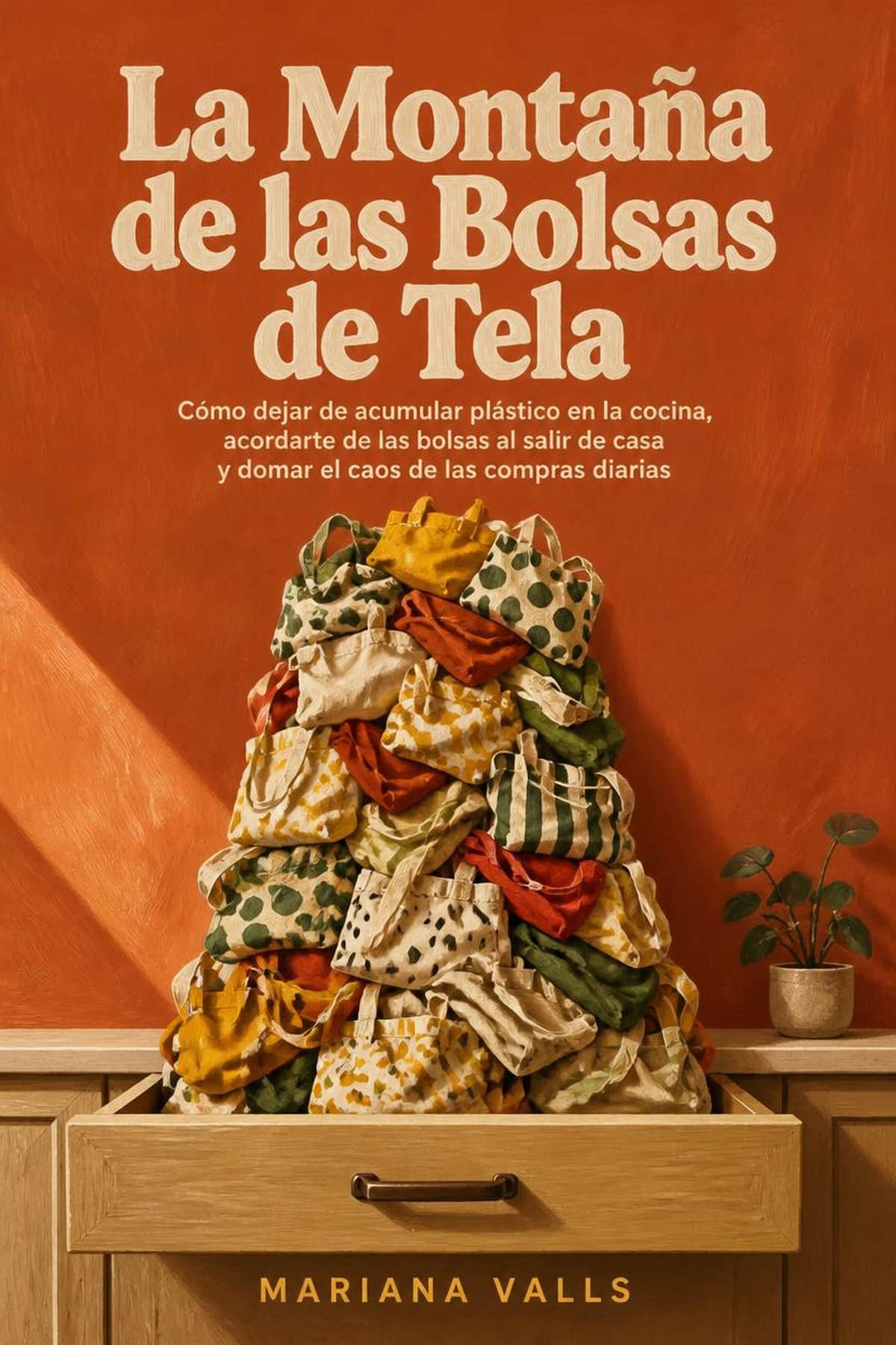 Portada de La Montaña de las Bolsas de Tela, novela corta y guía sobre olvido de bolsas reutilizables