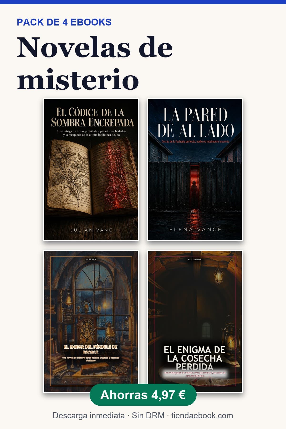Pack Novelas de Misterio