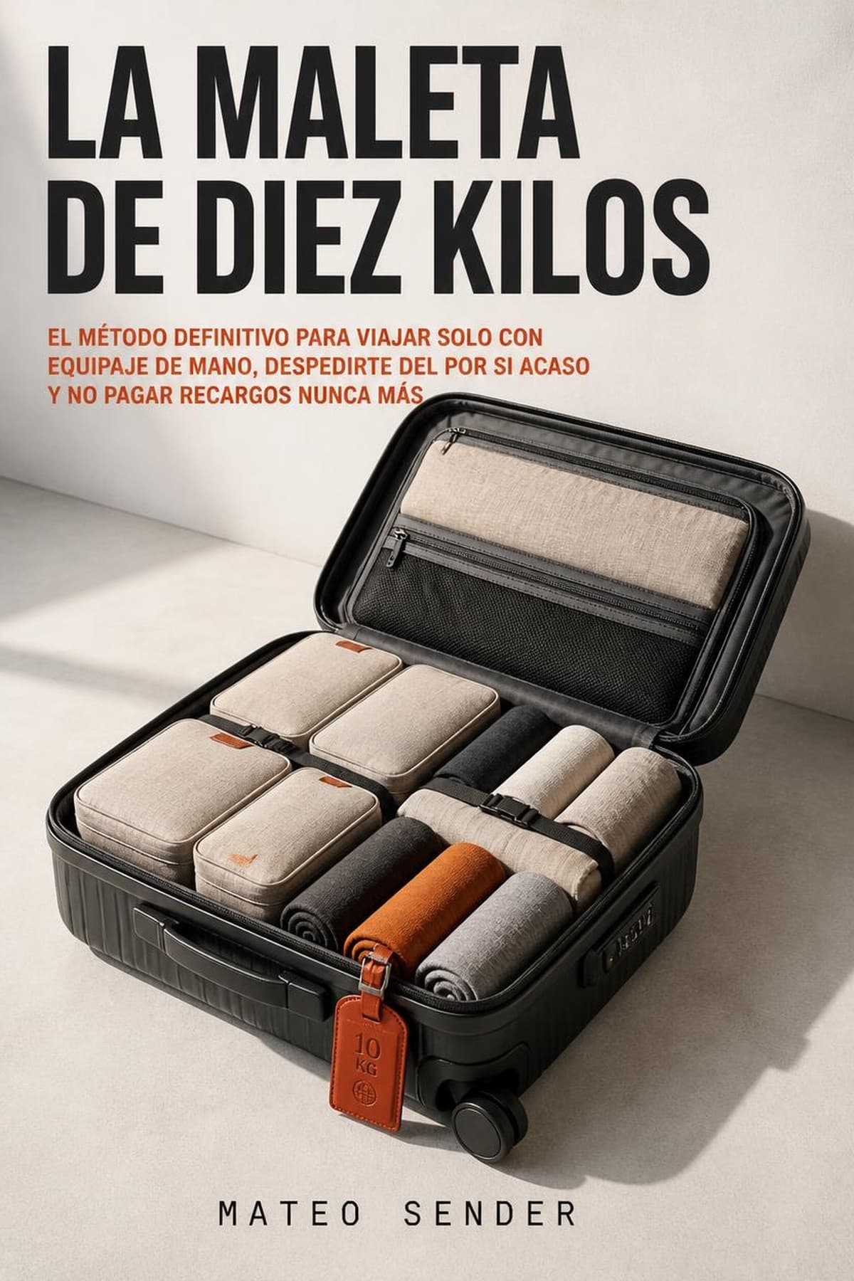 Portada de La Maleta de Diez Kilos, libro sobre hacer la maleta de mano