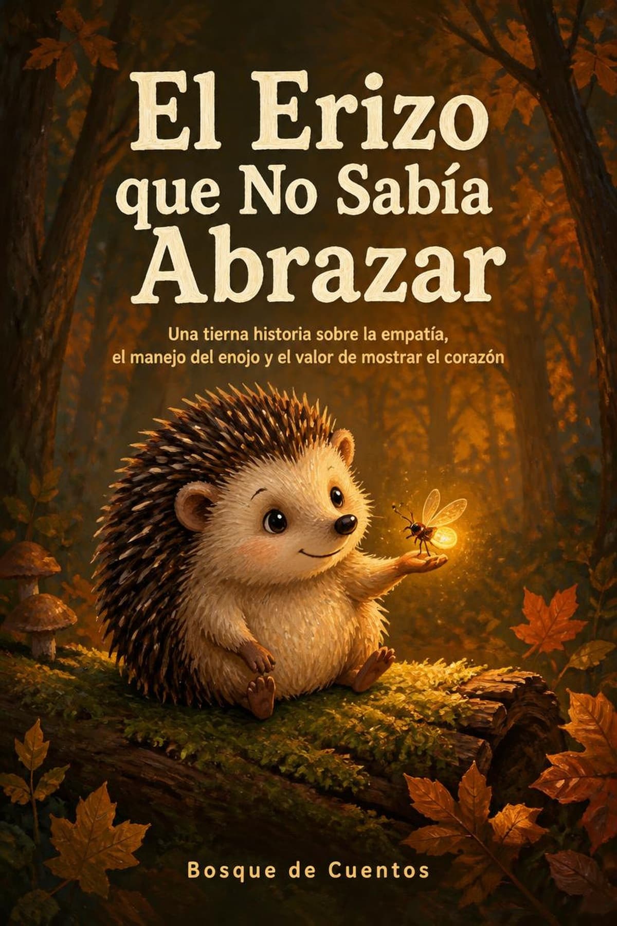 Portada de El Erizo que No Sabía Abrazar, cuento infantil sobre manejo de emociones y empatía