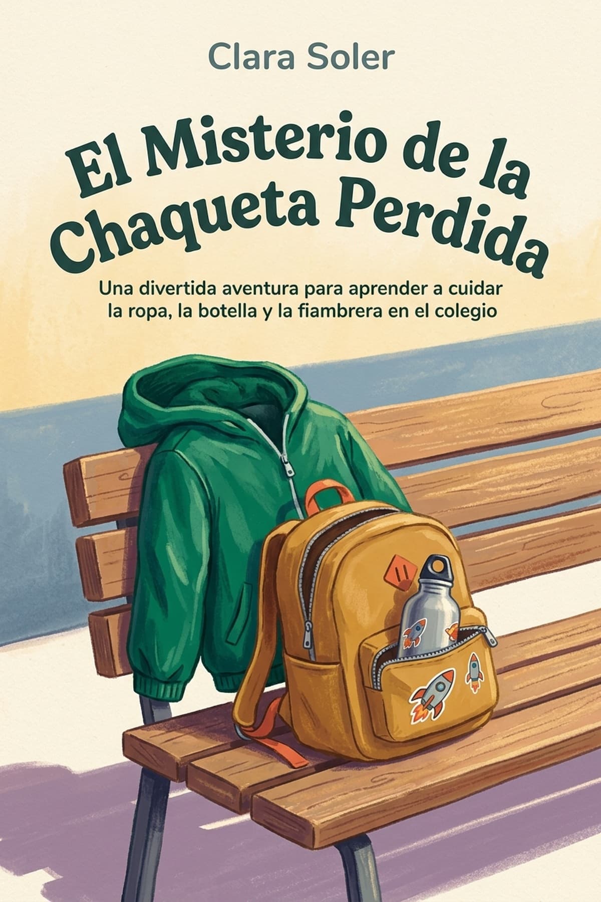 Portada de El Misterio de la Chaqueta Perdida, cuento infantil sobre perder cosas del colegio