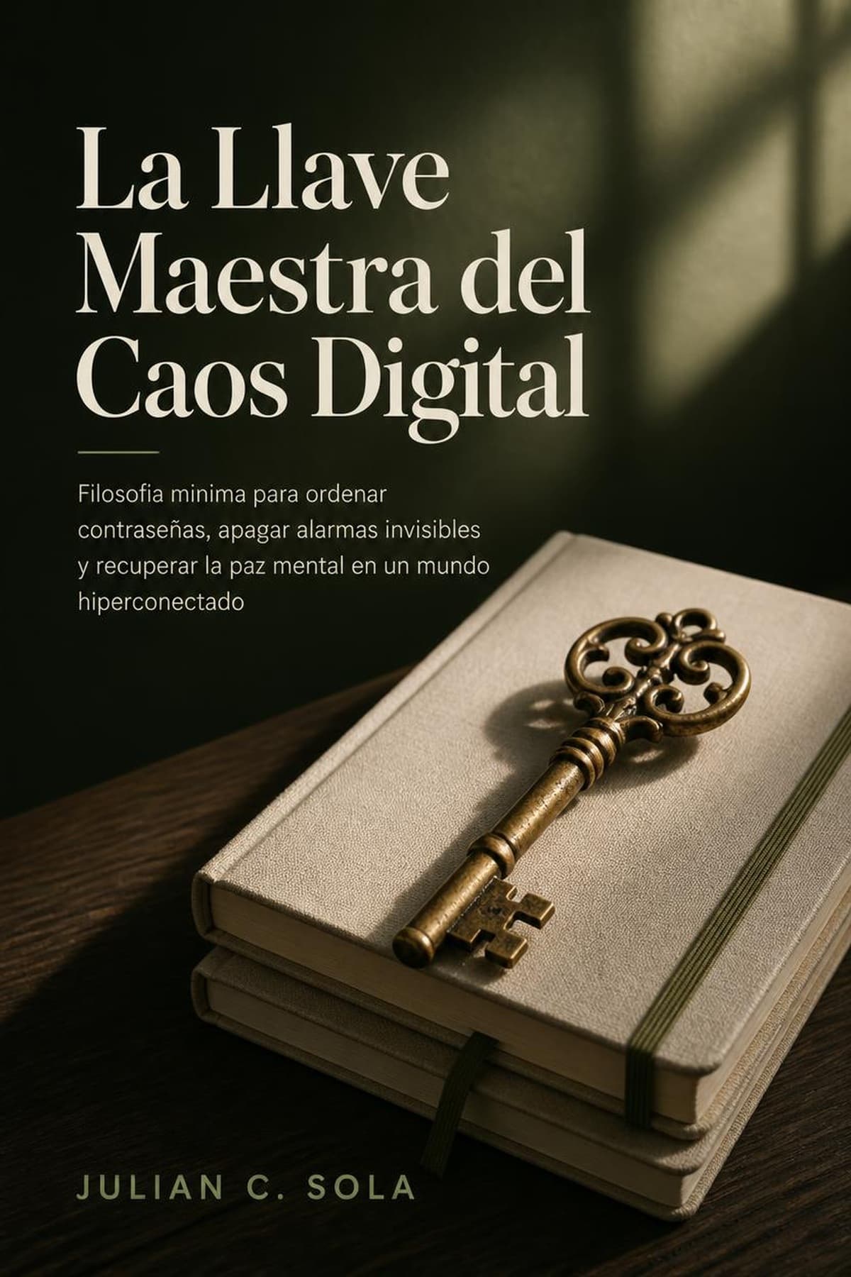 Portada de La Llave Maestra del Caos Digital, ensayo sobre organizar contraseñas y cuentas