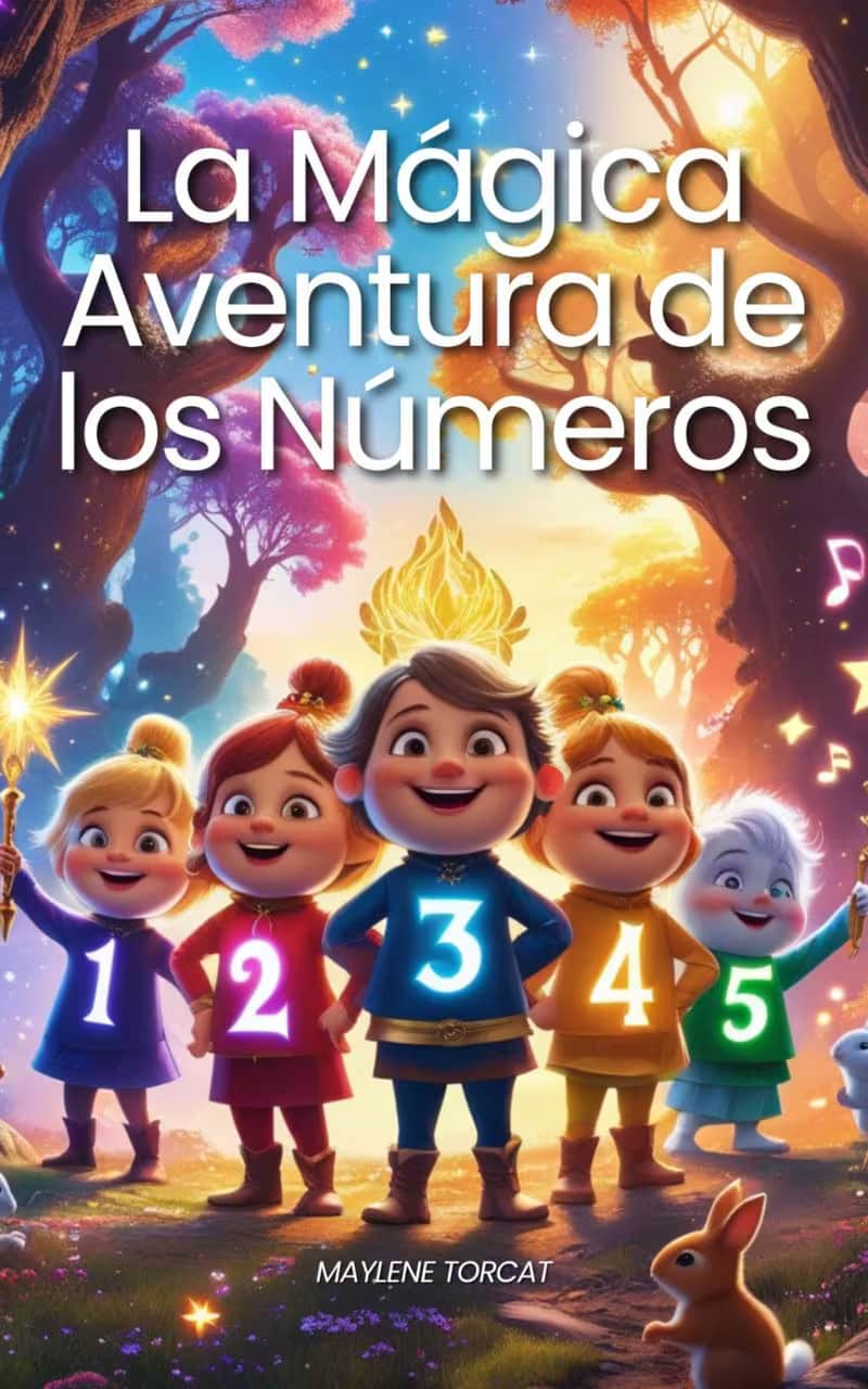 Portada de La Mágica Aventura de los Números, cuento sobre ebook mágica aventura de los números