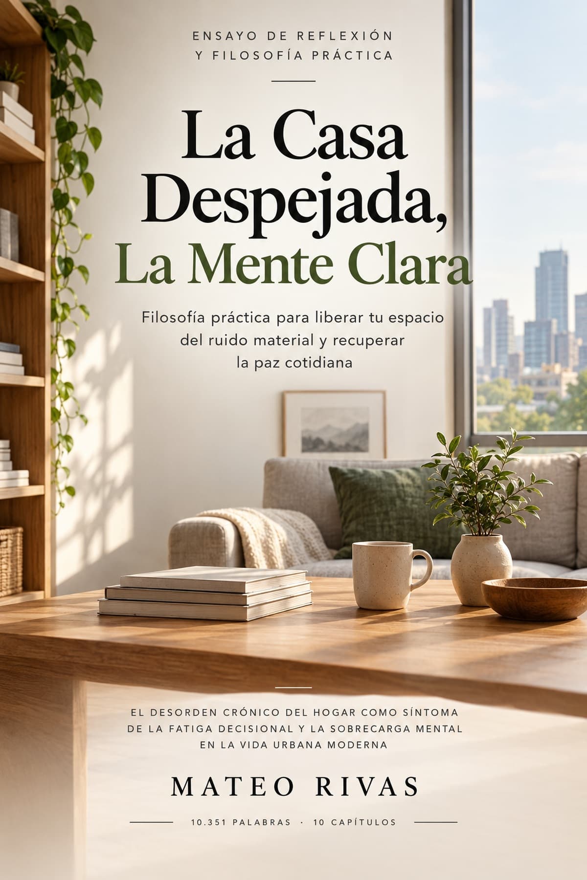 Portada de La Casa Despejada, La Mente Clara, ebook de filosofía práctica y orden mental