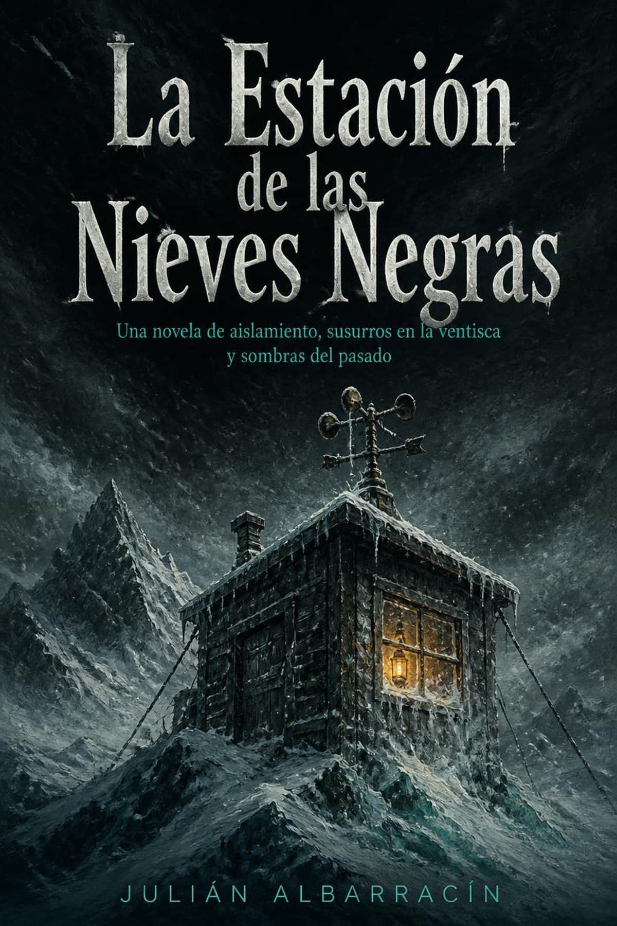 Portada de La Estación de las Nieves Negras, novela de terror psicológico