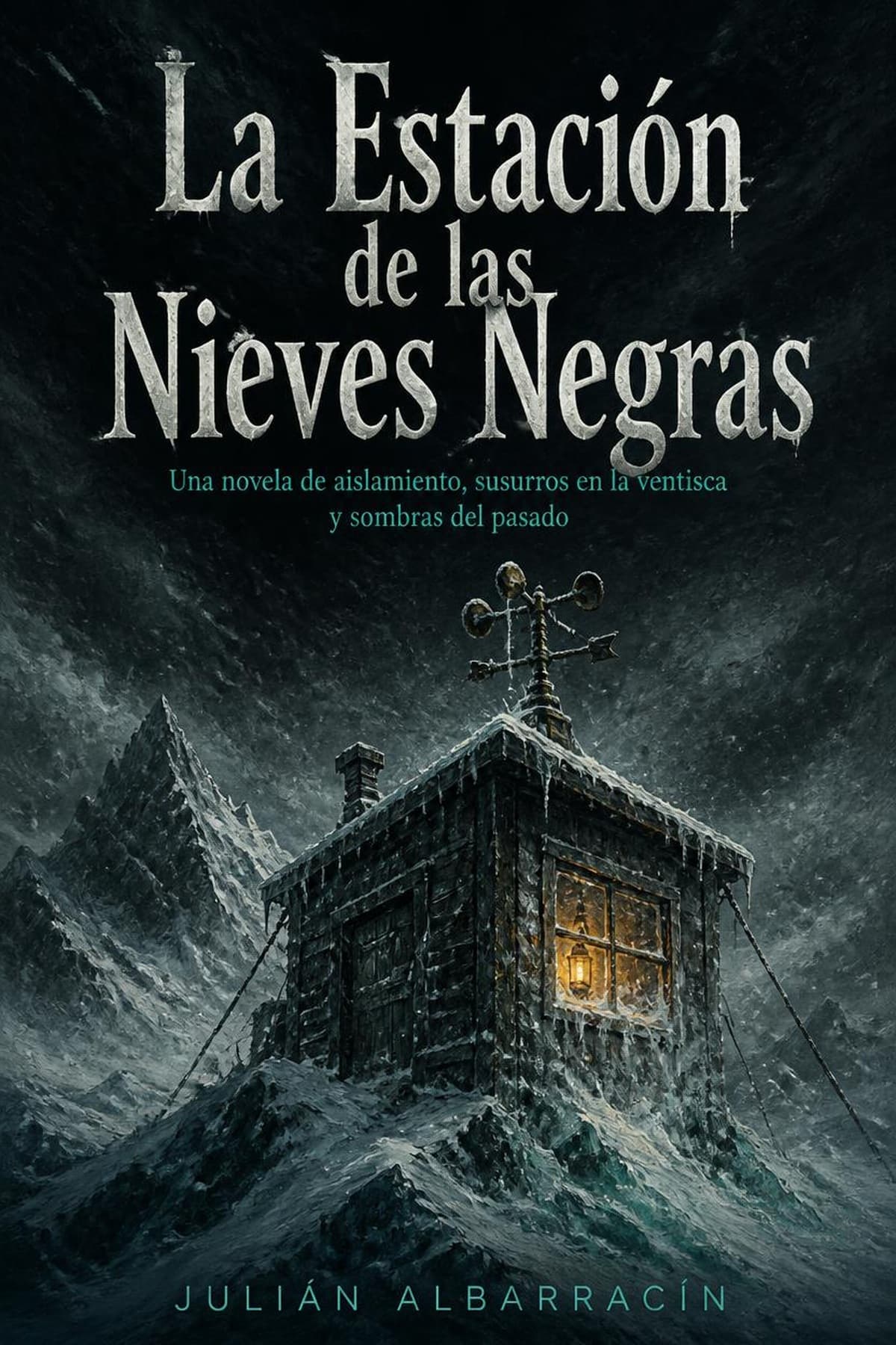 Portada de La Estación de las Nieves Negras, novela de terror psicológico