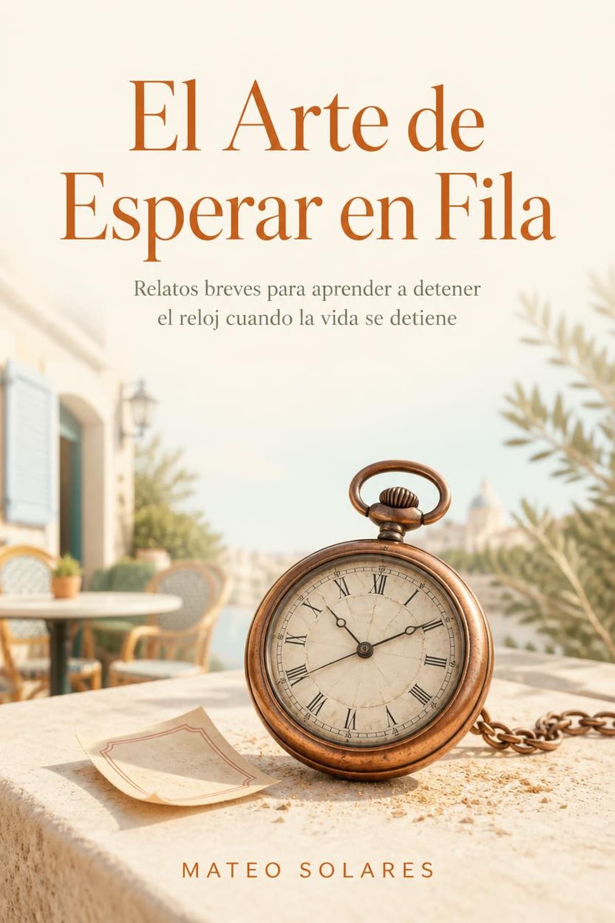 Portada de El Arte de Esperar en Fila, relatos sobre superar la impaciencia