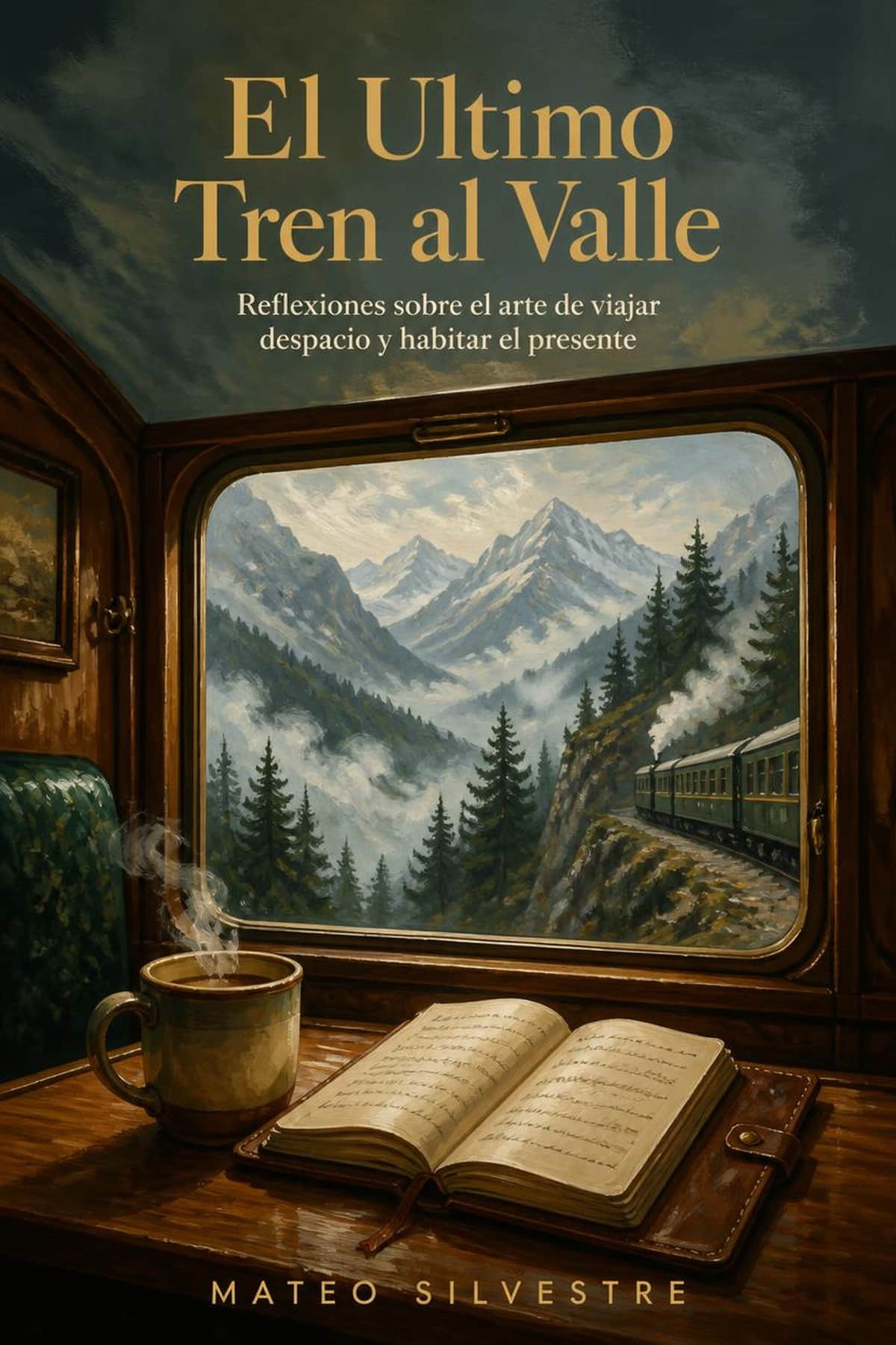 Portada de El Último Tren al Valle, ebook sobre viajar despacio y vida contemplativa