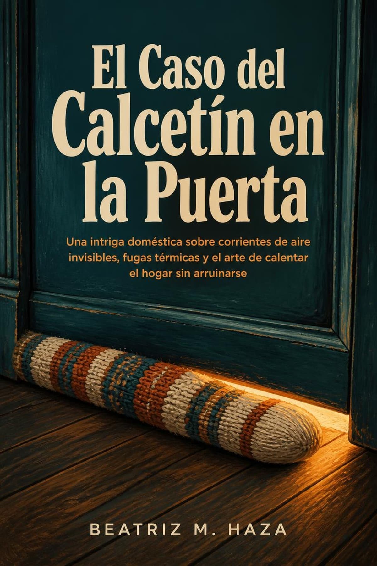 Portada de El Caso del Calcetín en la Puerta, novela sobre aislamiento térmico casero