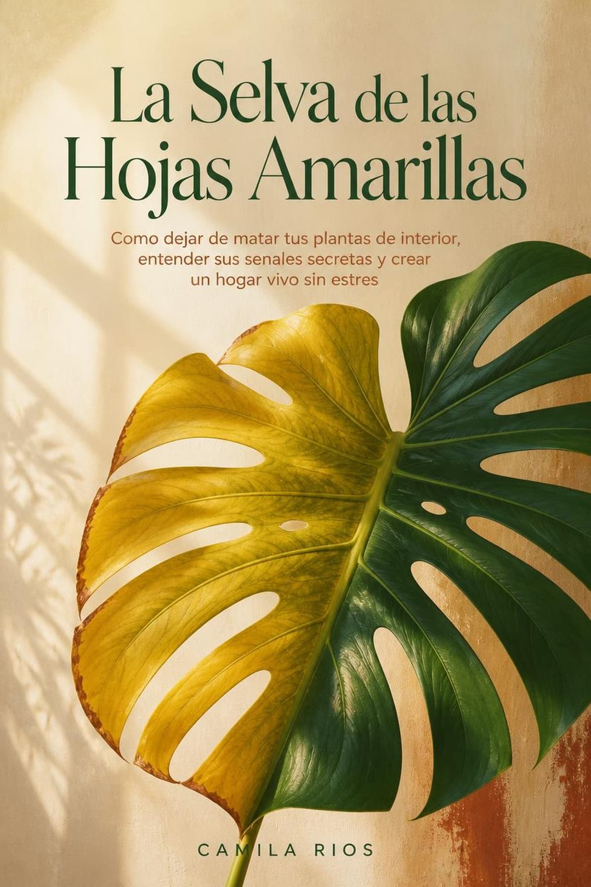 Portada de La Selva de las Hojas Amarillas, guía sobre cuidar plantas de interior