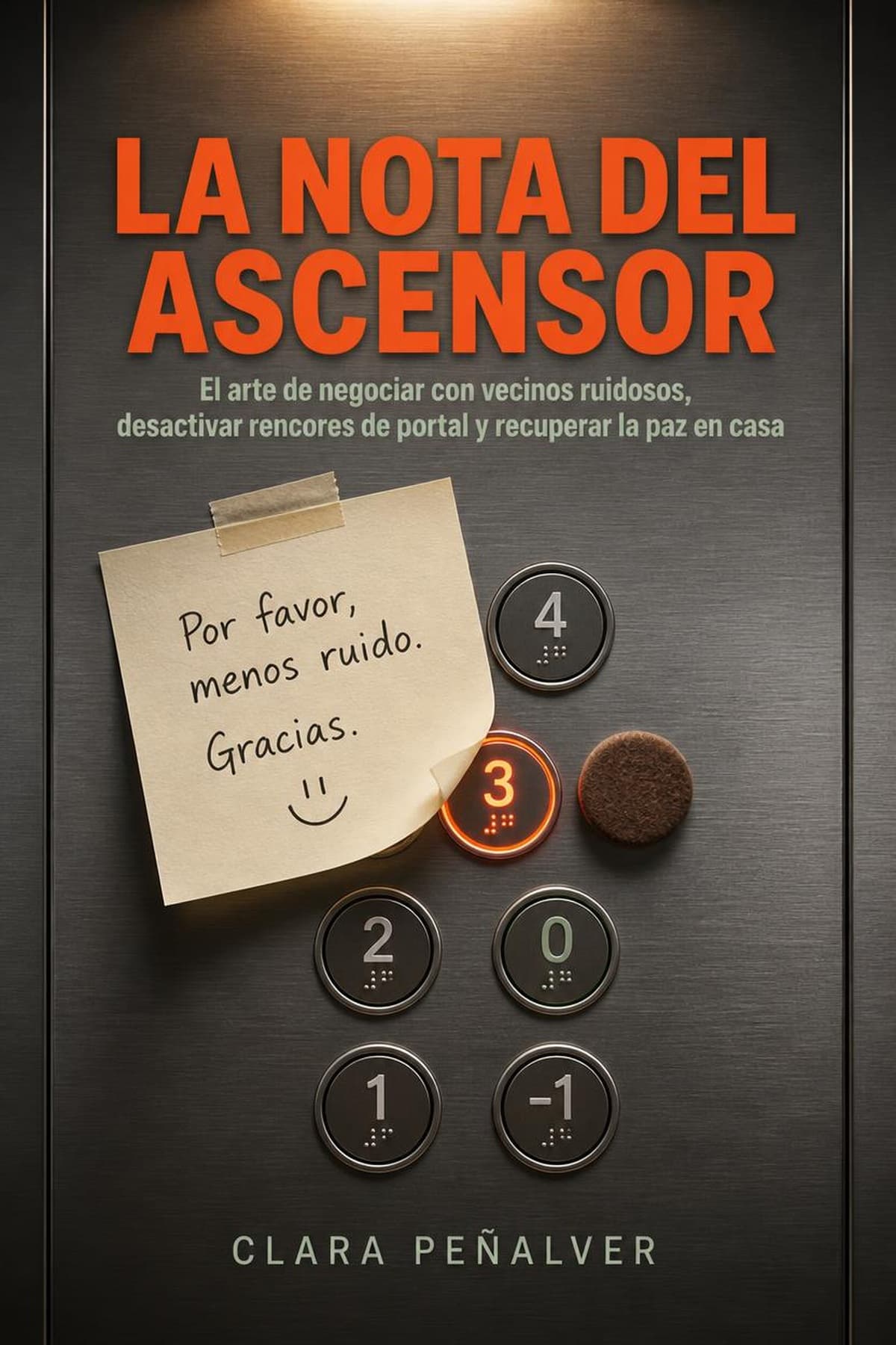 Portada de La Nota del Ascensor, guía sobre vecinos ruidosos