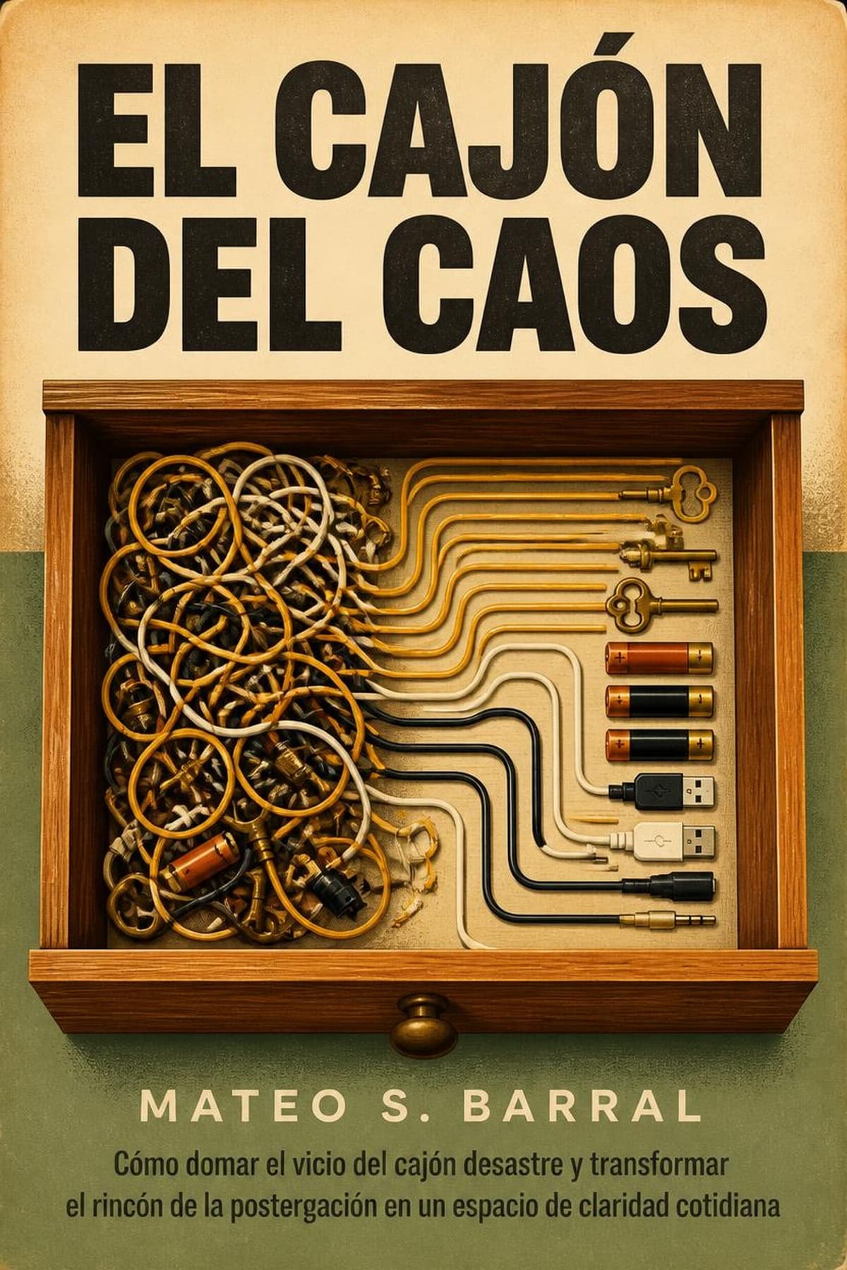 Portada de El Cajón del Caos, libro sobre organizar el cajón desastre