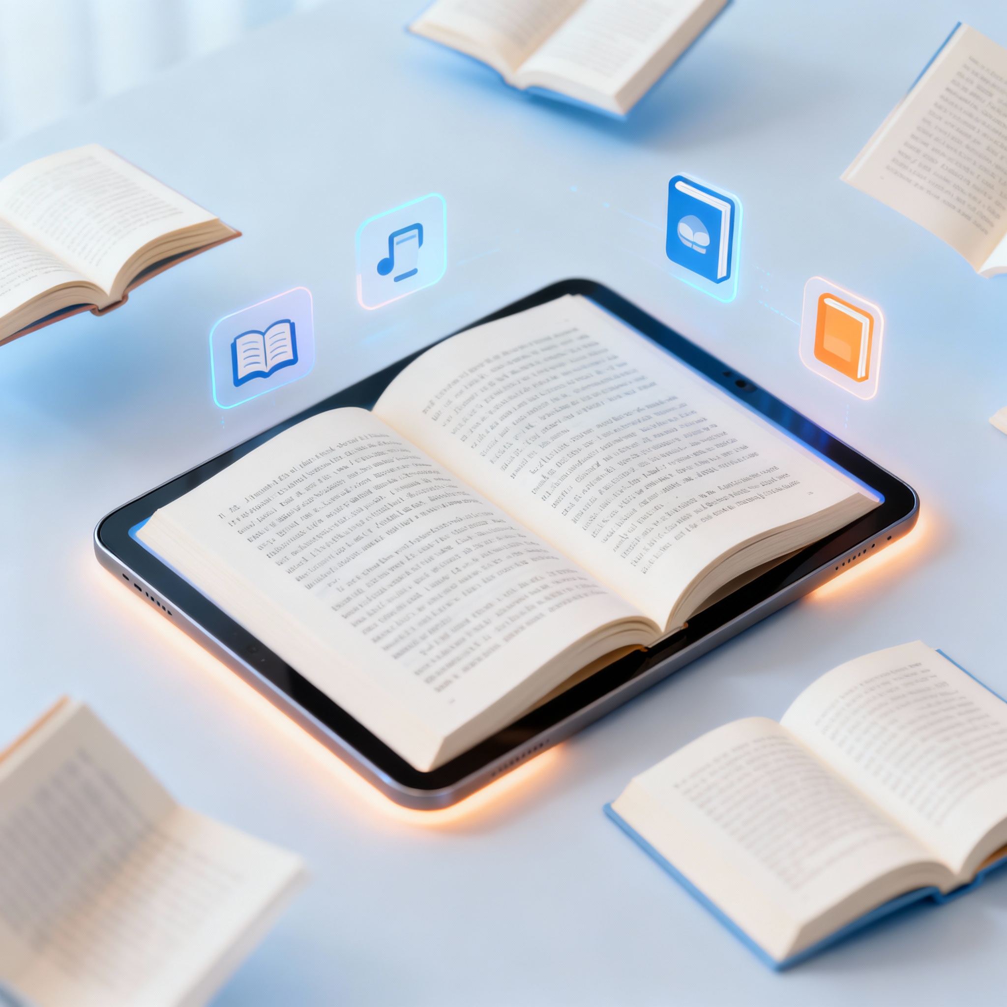 Imagen de un eReader (Kindle/Kobo) mostrando un libro electrónico sobre una mesa.