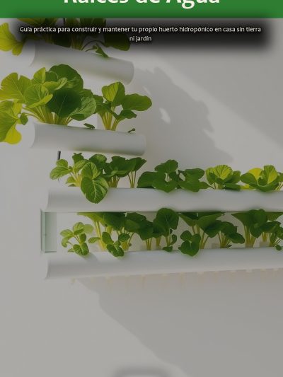 Raíces de Agua: Guía práctica para construir y mantener tu propio huerto hidropónico en casa sin tierra ni jardín